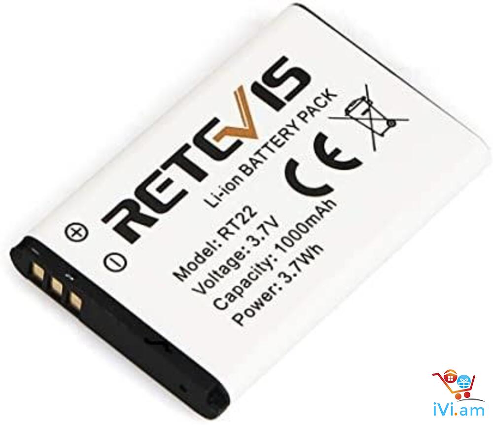 Retevis RT22 (RT622) ռացիայի օրիգինալ ակումլյատոր racia - Լուսանկար 1
