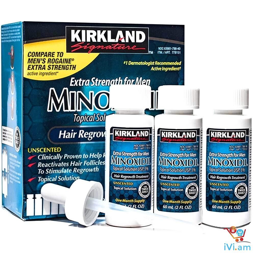 KIRKLAND MINOXIDIL 5%- Թափված մազերը վերականգնող մազաթափության դեմ միջոց - Լուսանկար 1